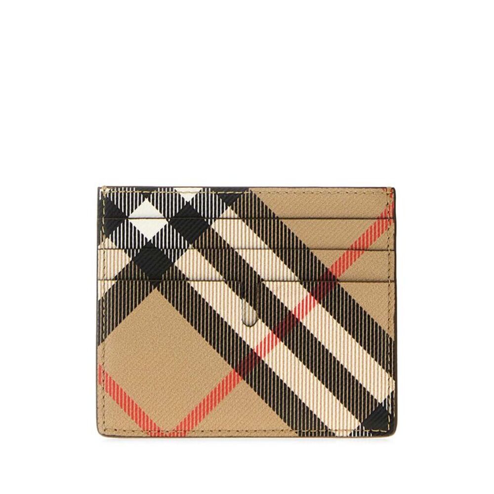 Burberry Men Printed Canvas Card Holder